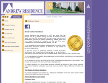 Tablet Screenshot of andrewresidence.com